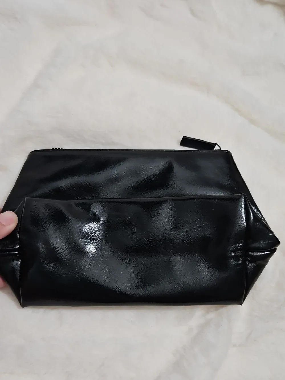 Yves Saint Laurent Beauté Black Cosmetic Makeup Bag Pouch YSL Beauty